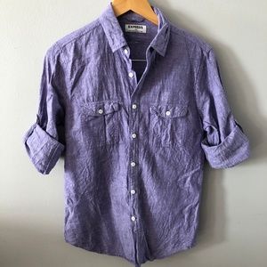 Express Lavender Button-down Shirt